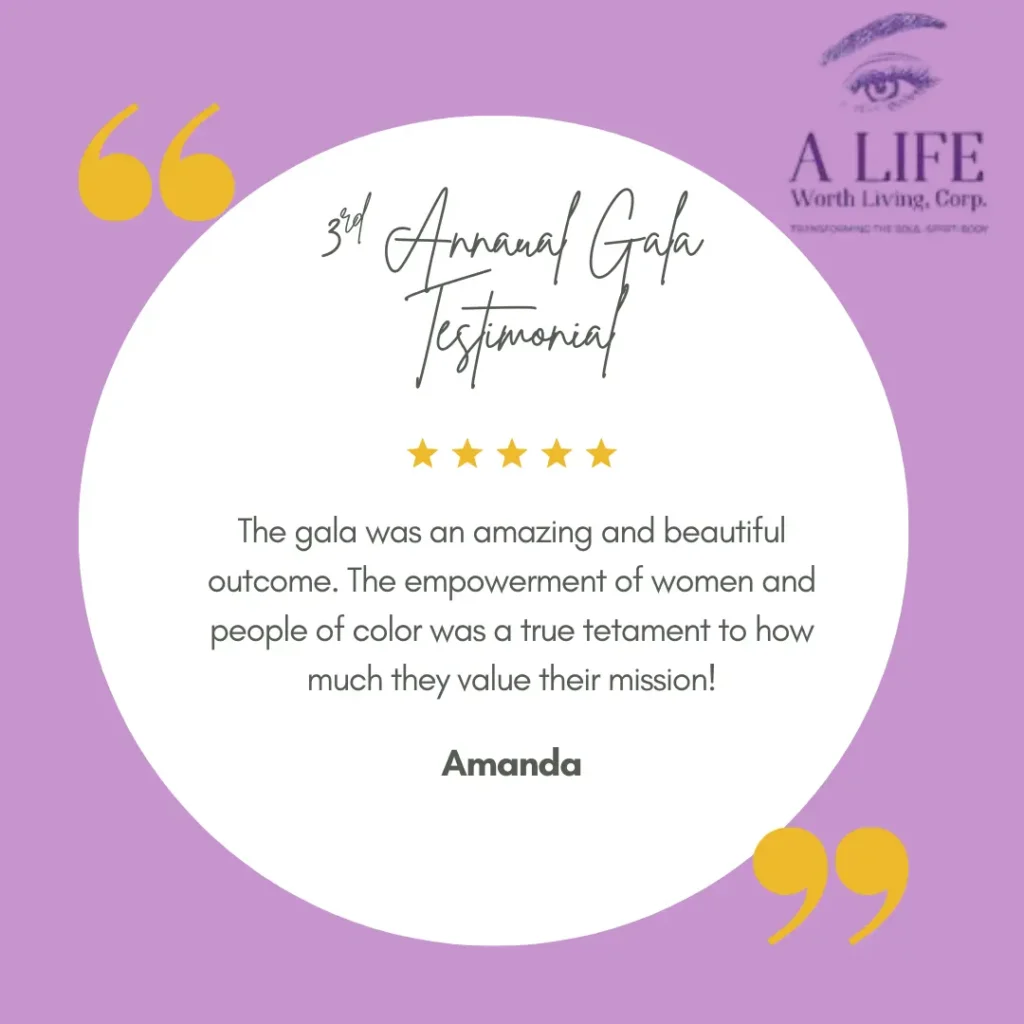 3rd Annual Gala testimonials Amanda
